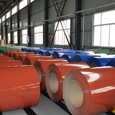 PE SMP HDP PVDF oppervlak PPGI gegalvaniseerde stalen spoel voor dakplaat in 1219mm 1500mm breedte
